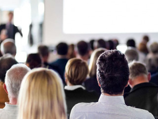 Audience in the lecture hall.