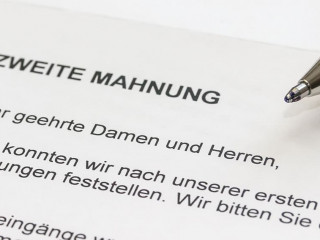 Zweite Mahnung/Zahlungsaufforderung