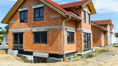 Neubaugebiet einer Wohnsiedlung