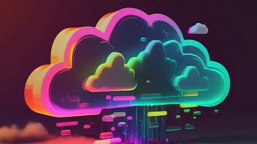 Cloud Computing Creative Icon. 2D Rendering Icom, simple, High Q