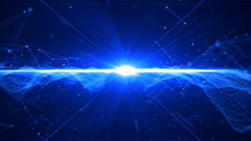 Technology digital data with flare abstract background.