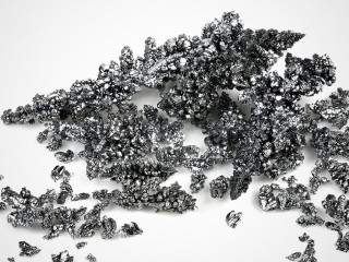 99.9% fine vanadium isolated on white background