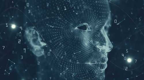 Artificial intelligence and mind backdrop