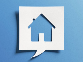 House symbol for real estate and housing concepts, buy or sell h
