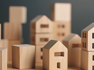 Real estate market trend and growth concept. Housing market size