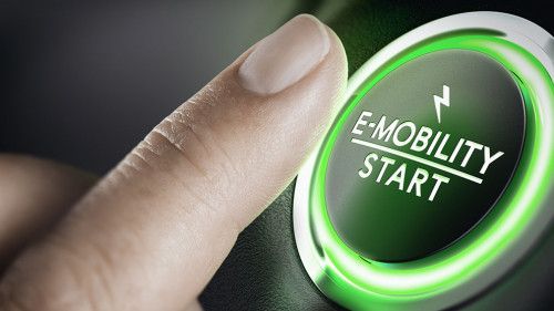 E-Mobility, Green Car Start Button