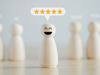 Feedback rating and service review. Customer experience, Mental