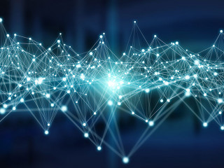 Connections system and datas exchanges 3D rendering