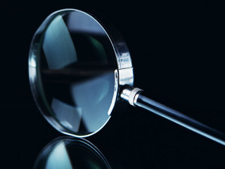 Search and detect magnifying glass