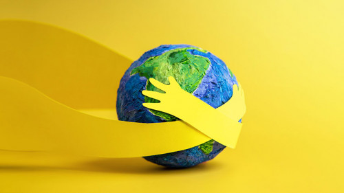 World Earth Day Concept. Green Energy, ESG, Renewable and Sustai