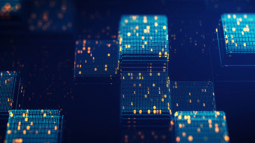 Block chain concept.