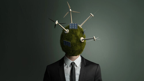 Grüne Energie Business