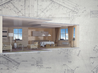 Real estate concept . Mixed media