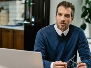 Financial advisor having consultations with a client.