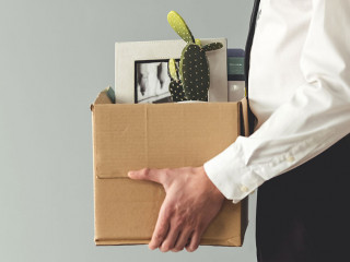 Businessman getting fired