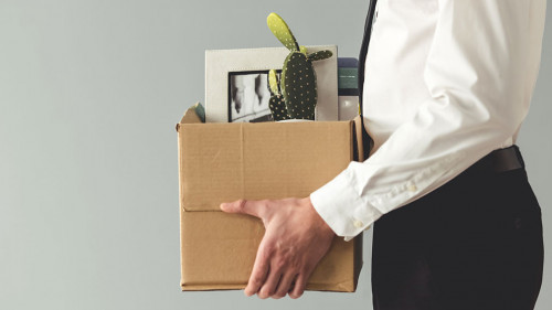 Businessman getting fired