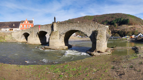 Flood damage in Ahrtal and Eifel. Reconstruction after cleanup.