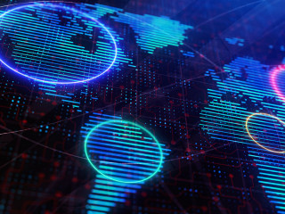 Digital map wallpaper