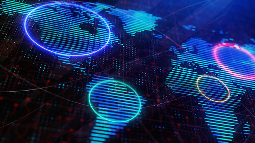 Digital map wallpaper