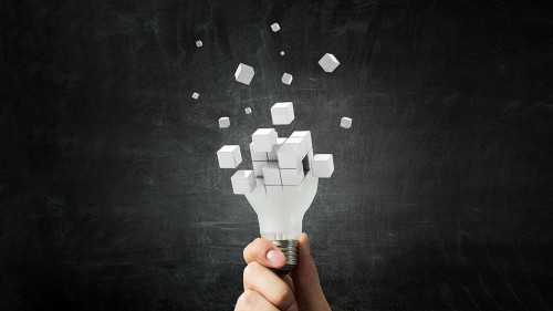 Light bulb image as symbol of innovation