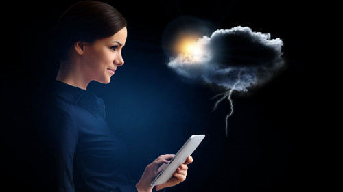 Business and innovation concept . Mixed media