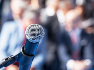 Business presentation or corporate conference