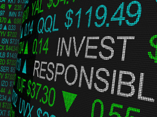 Invest Responsibly Ethical Investing Moral Stock Investment 3d I