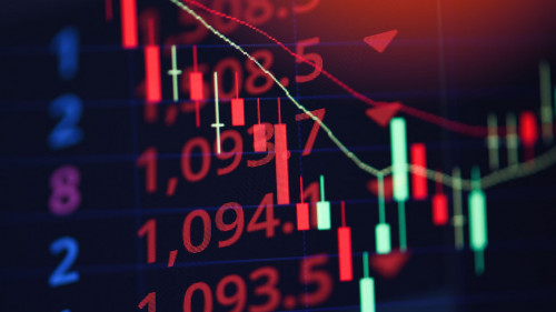Stock market exchange loss trading graph analysis investment ind