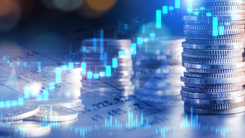 Finance and money technology background concept of business prosperity and asset