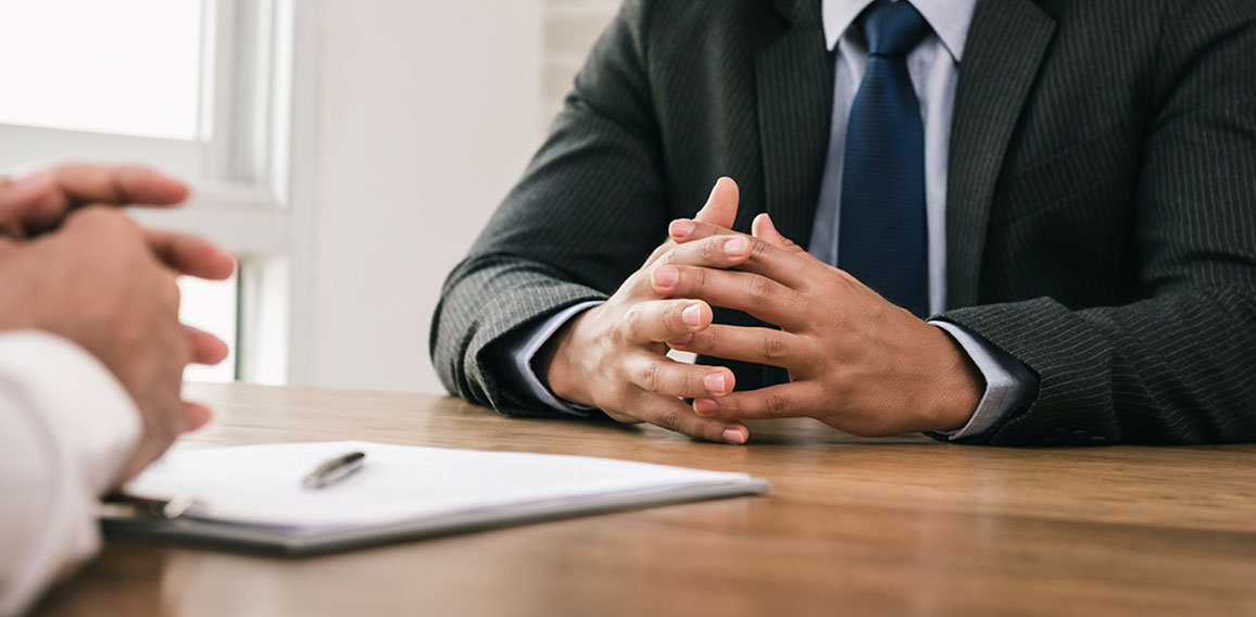 Businessman making an agreement with client