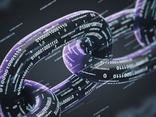 Black diagonal chain, a blockchain concept, double