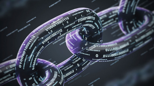 Black diagonal chain, a blockchain concept, double