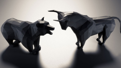 Bulle und Bär - Digital Stock Market
