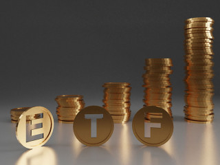 ETF - Exchange Traded Fund. Trade Market ICO IPO Financial Techn