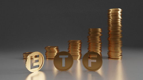 ETF - Exchange Traded Fund. Trade Market ICO IPO Financial Techn