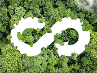 Circular economy icon. The concept of eternity, endless and unli