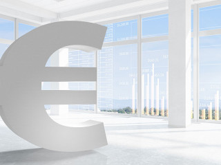 Euro financial concept