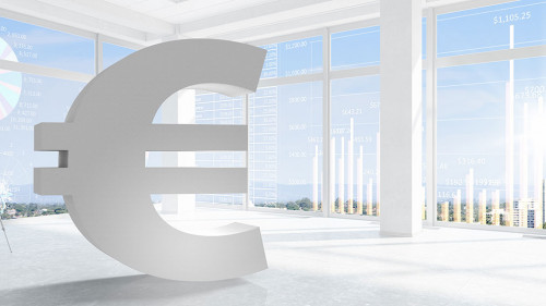 Euro financial concept
