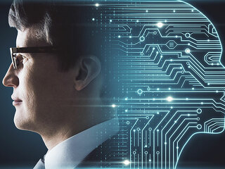 Artificial intelligence and data concept