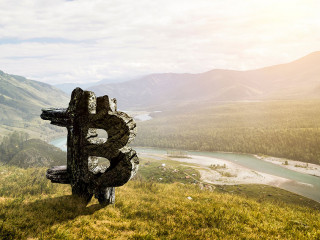 Crypto currency market. Mixed media