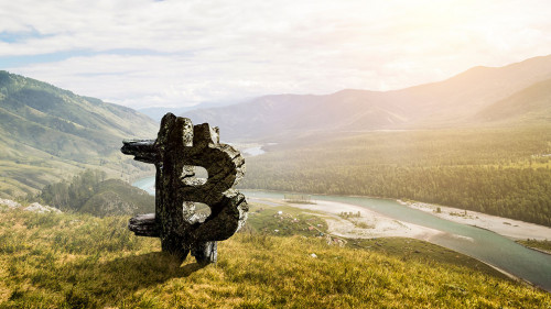 Crypto currency market. Mixed media