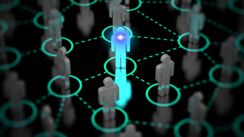 Social Web Network Background Image