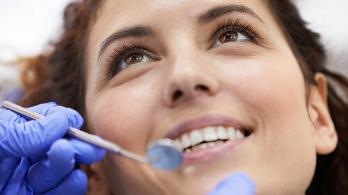 Dental Exam Closeup