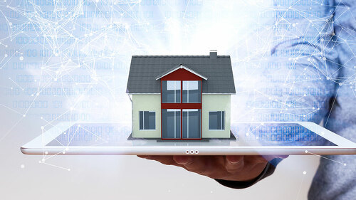 Human Hand Tablet Networked Home