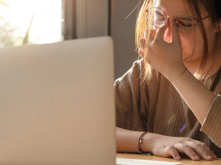 Stressed female trader disappointed when lose money from Cryptocurrency trading or stock market investing from economy crisis, money down trend, cryptocurrency risk, bad analysis. Lose money concept.