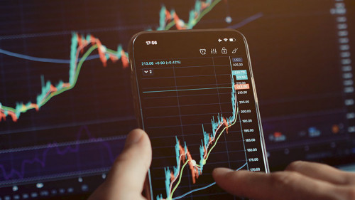 investment stockbroker stock market analysis data graph with price rates