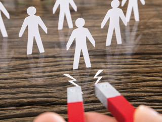 Magnet Attracting Paper Cut Out