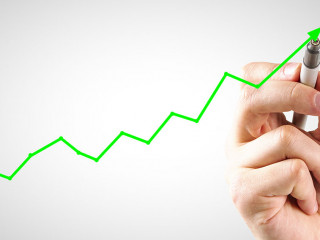 Economic growth and increase concept