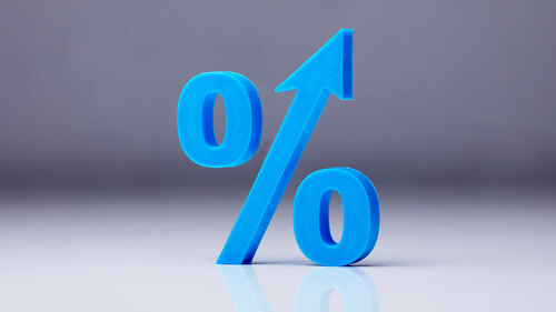 Close-up Of A Percentage Symbol