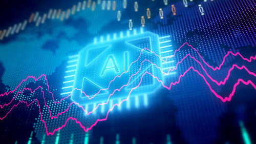 Artificial intelligence and finance concept